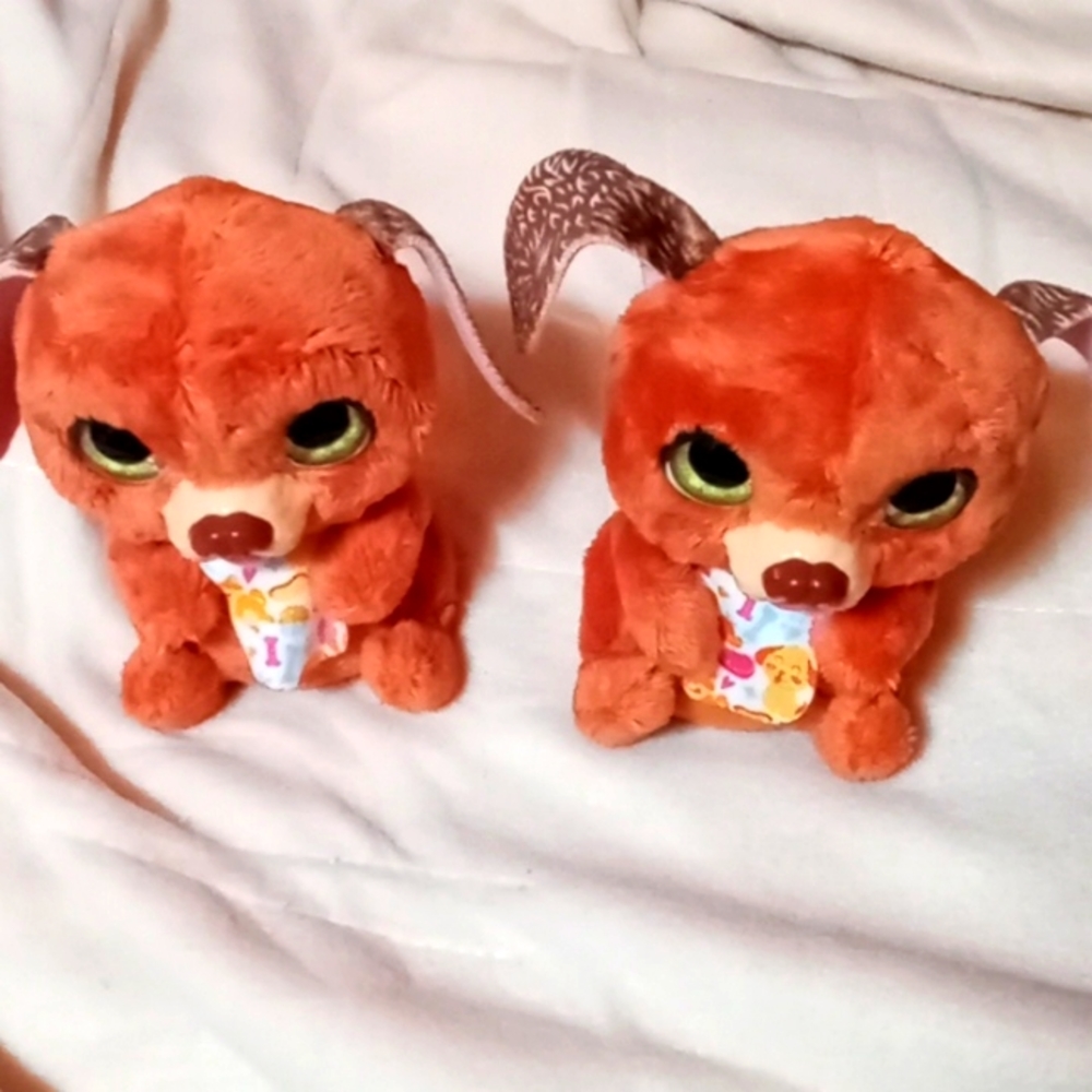 FurReal Friends Newborns Brown Puppies, Works, Set of 2